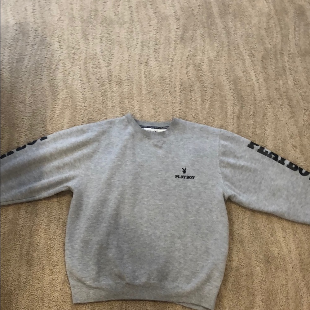 PLAYBOY GREY CREWNECK